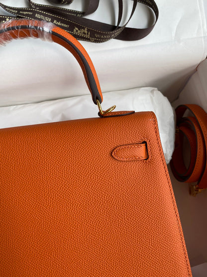 Kelly 25 Epsom Leather Bag