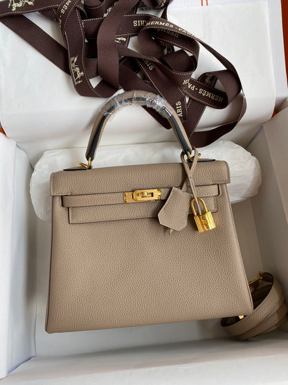 Kelly 25 Togo Leather Bag