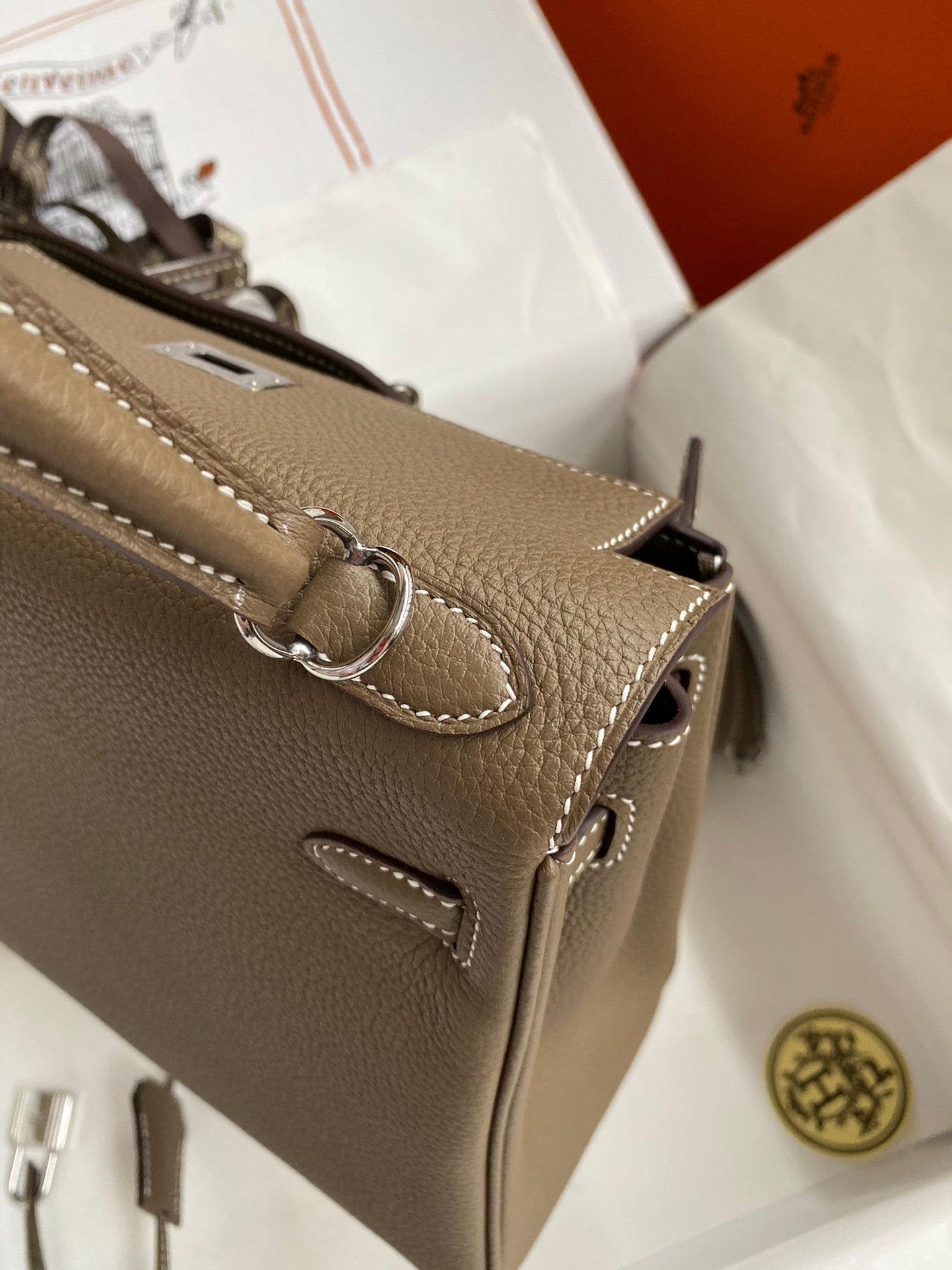 Kelly 25 Togo Leather Bag