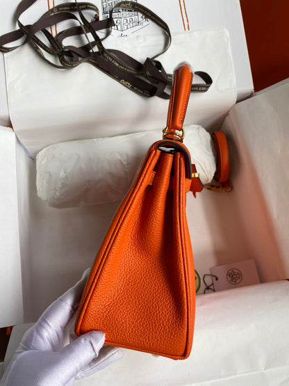 Kelly 25 Togo Leather Bag