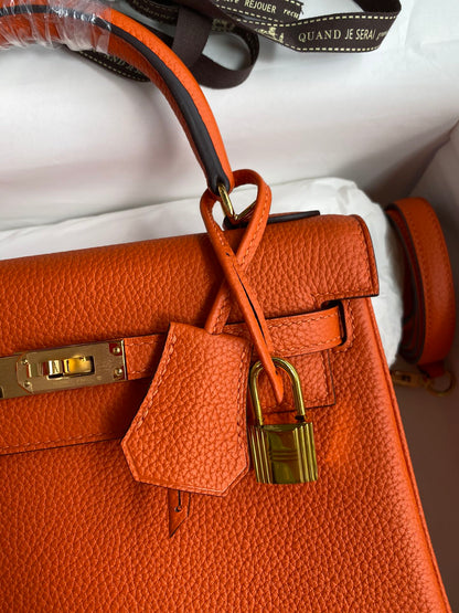 Kelly 25 Togo Leather Bag