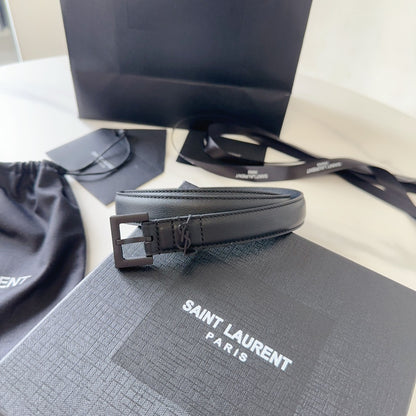 Logo Leather Waist Belt