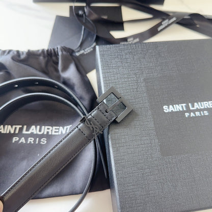 Logo Leather Waist Belt