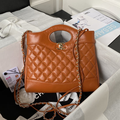 31 Quilted Leather Shopping Bag