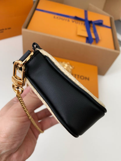 Lafite Cotton Mini Pochette Accessoires Bag
