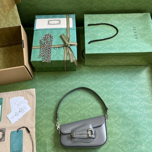 Horsebit 1955 Leather Mini Chain Shoulder Bag