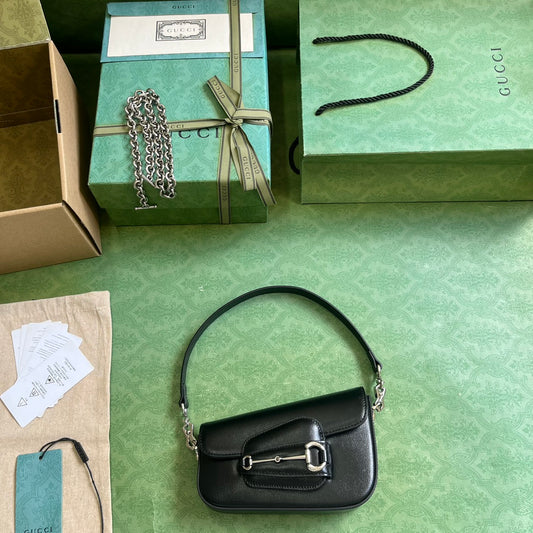 Horsebit 1955 Leather Mini Chain Shoulder Bag