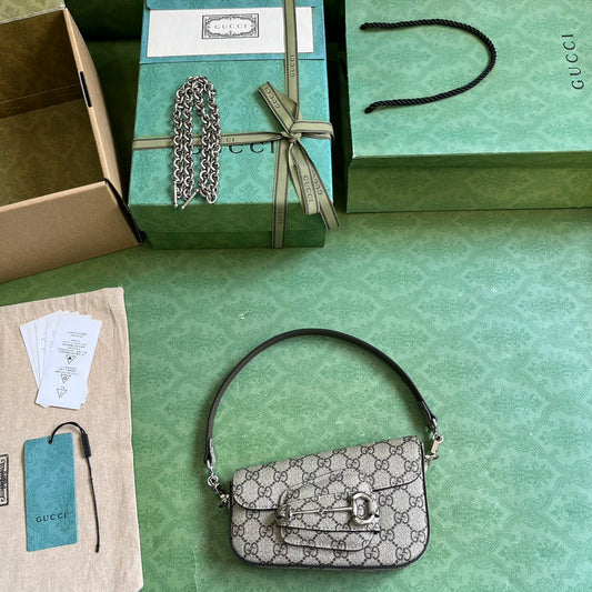 Horsebit 1955 Leather Mini Chain Shoulder Bag
