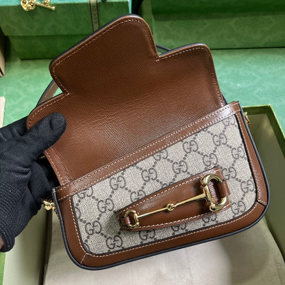 Horsebit 1955 Leather Mini Chain Shoulder Bag