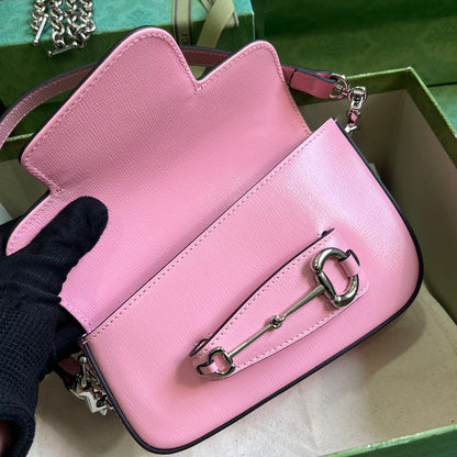 Horsebit 1955 Leather Mini Chain Shoulder Bag