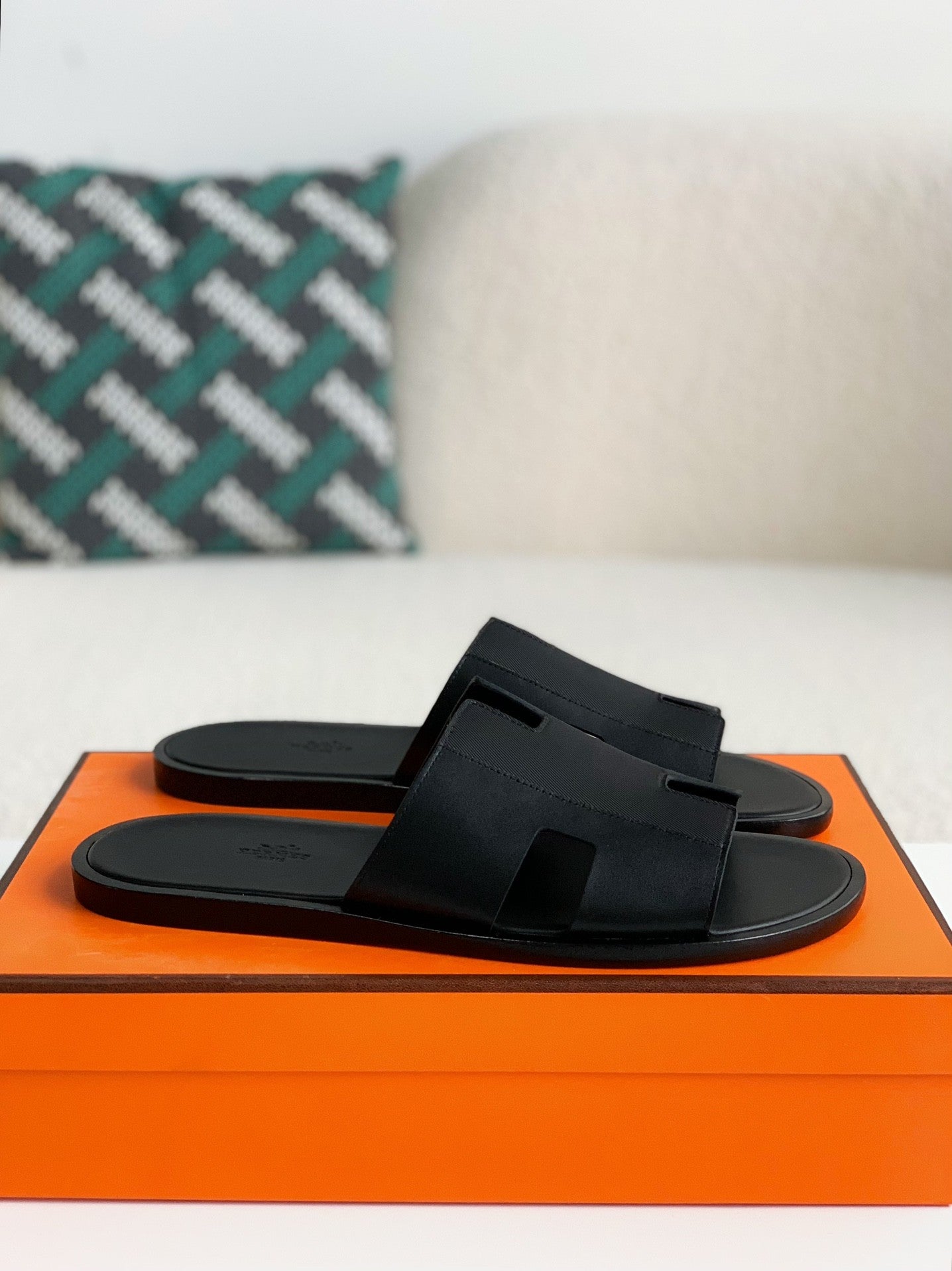 Izmir Leather Sandals – Black Premium Edition