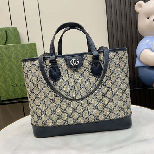 Ophidia Monogram Canvas Top Handle Tote – 31cm
