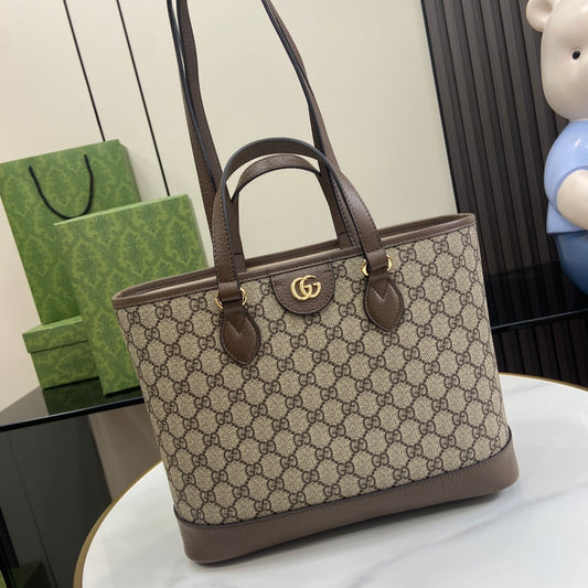 Ophidia Monogram Canvas Top Handle Tote – 31cm