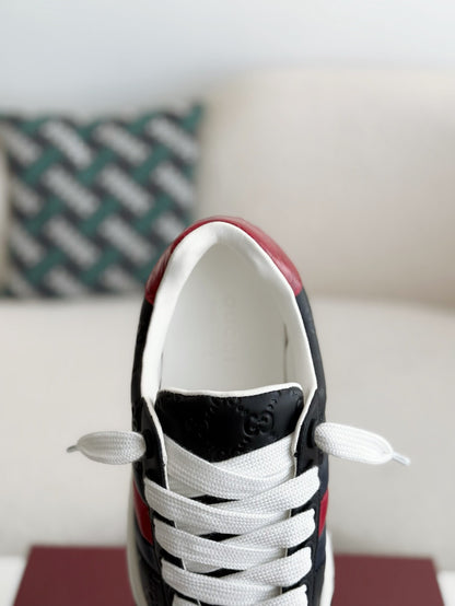 Ace Black Leather Sneakers