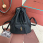 Extra Black Canvas Drawstring Backpack