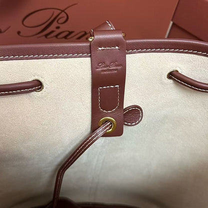 Extra Burgundy Canvas Drawstring Backpack