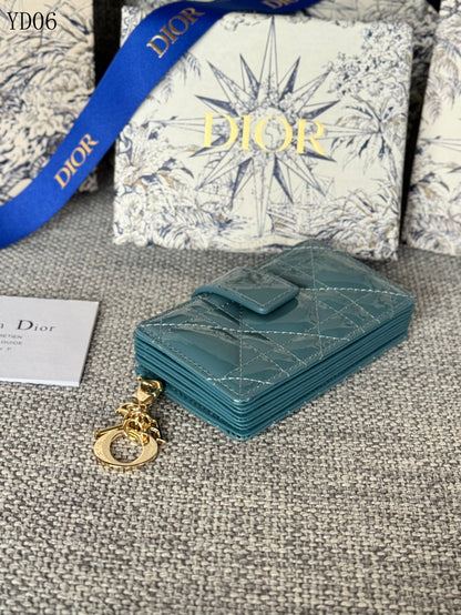 Quilted Leather Compact Wallet