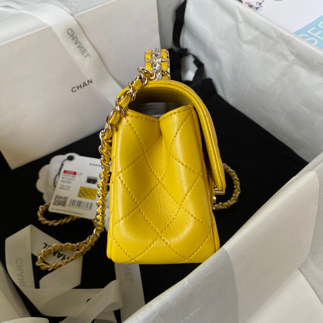 Diamond Handle Flap Bag
