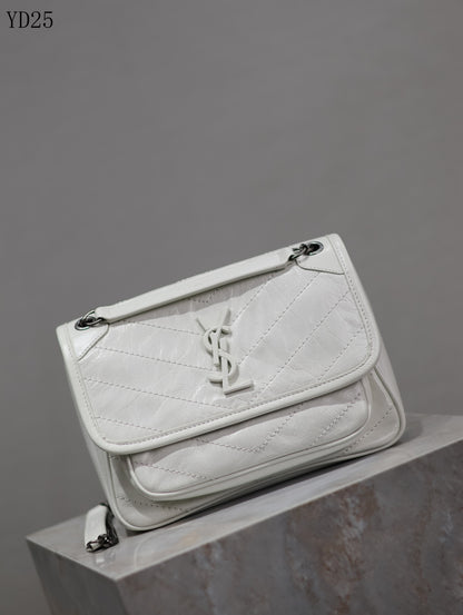 Niki Medium Patent Leather Shoulder Bag