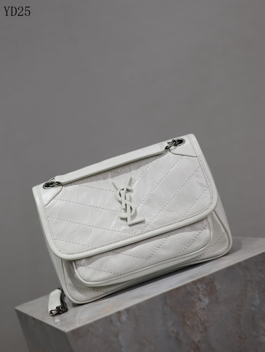 Niki Medium Patent Leather Shoulder Bag