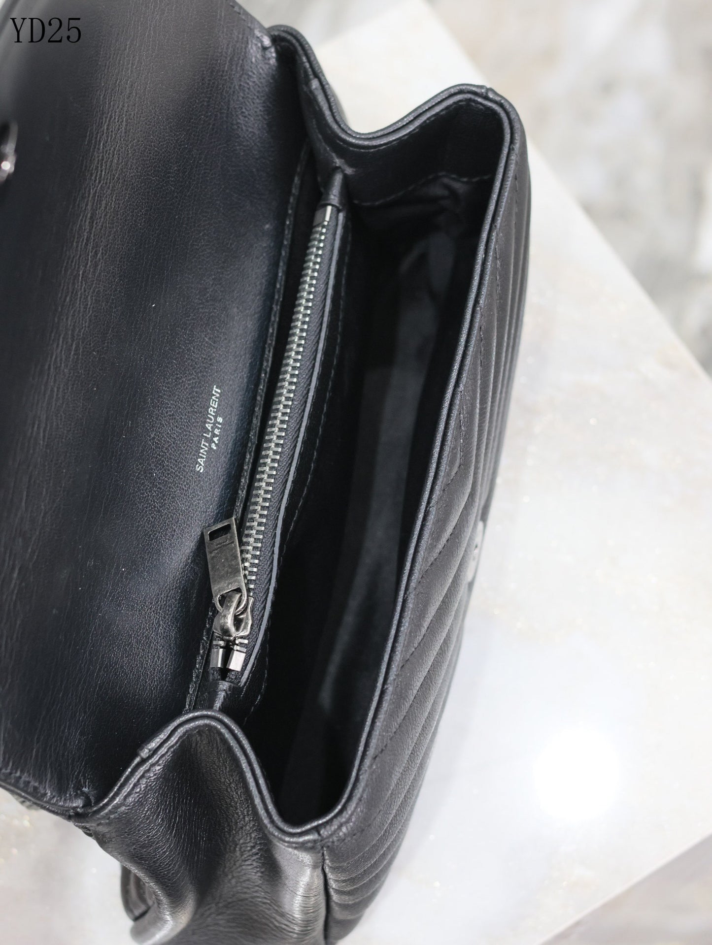 Quilted Leather Collage Bag