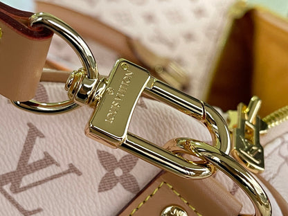 Keepall Bandoulière 50 – Pink Monogram Canvas with Vintage Logo Patch