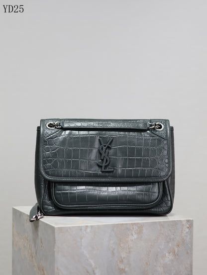 Niki Crocodile Leather Bag