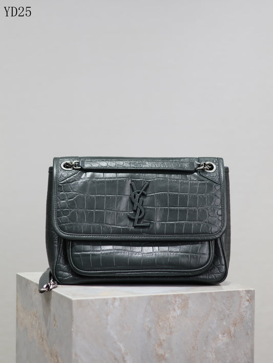 Niki Crocodile Leather Bag