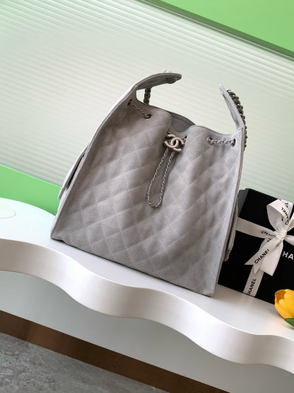 25 Large Suede Bucket Bag