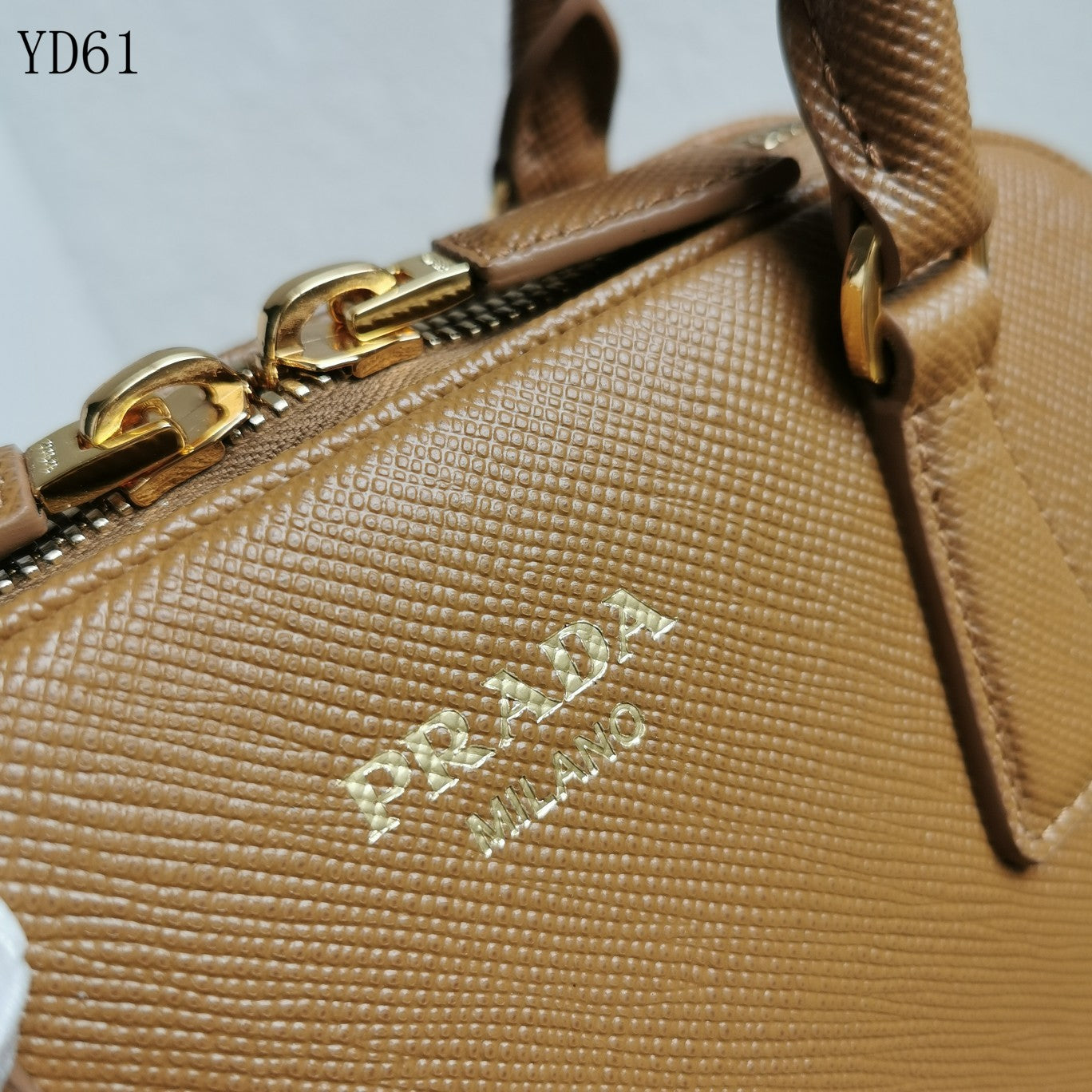 Saffiano Leather Top Handle Bag 32cm
