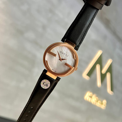 G Stainless 37 mm Steel Watch – White Dial