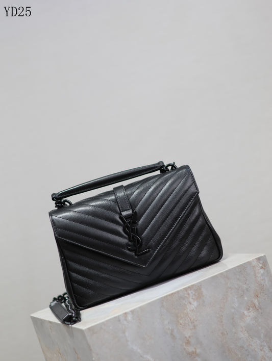 Quilted Leather Collage Bag