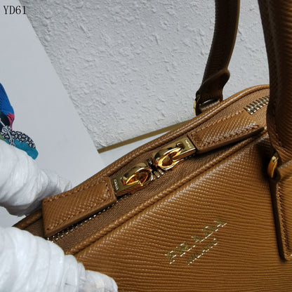 Saffiano Leather Top Handle Bag 32cm