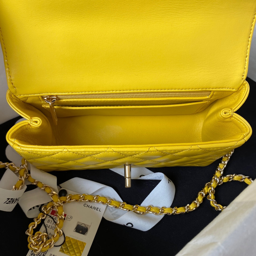 Diamond Handle Flap Bag