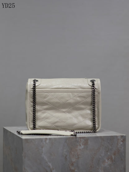 Niki Medium Patent Leather Shoulder Bag