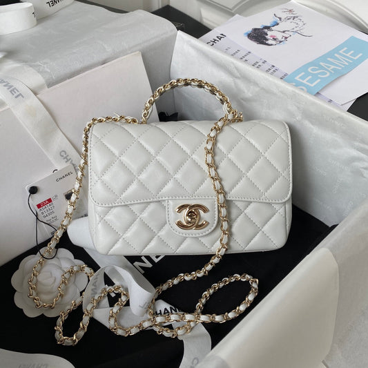 Diamond Handle Flap Bag
