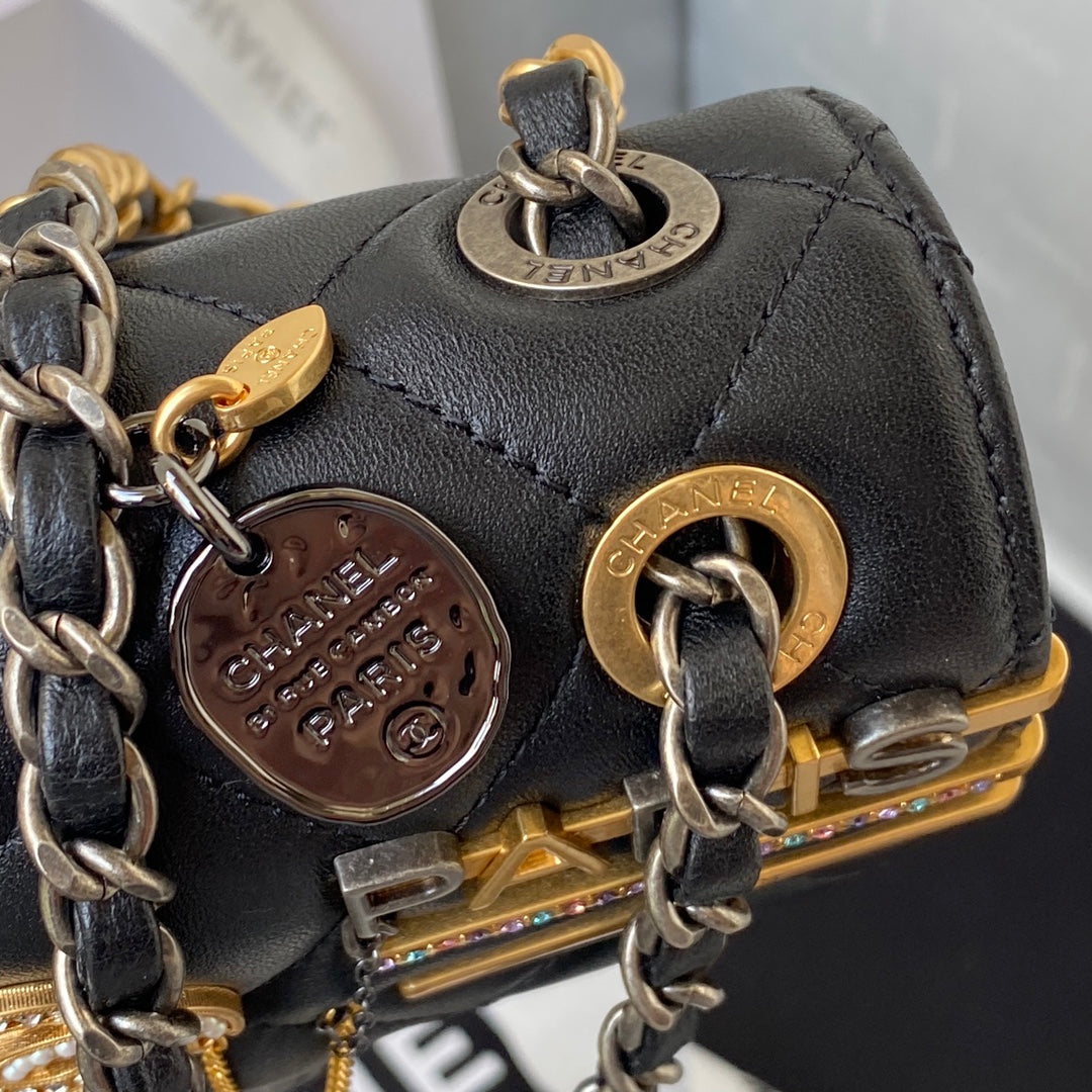 Inspired Charm Flap Bag
