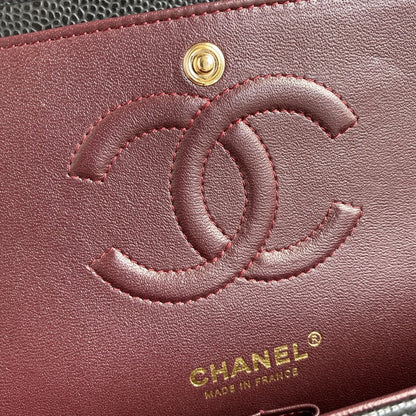 2.55 Caviar Leather - Gold hardware