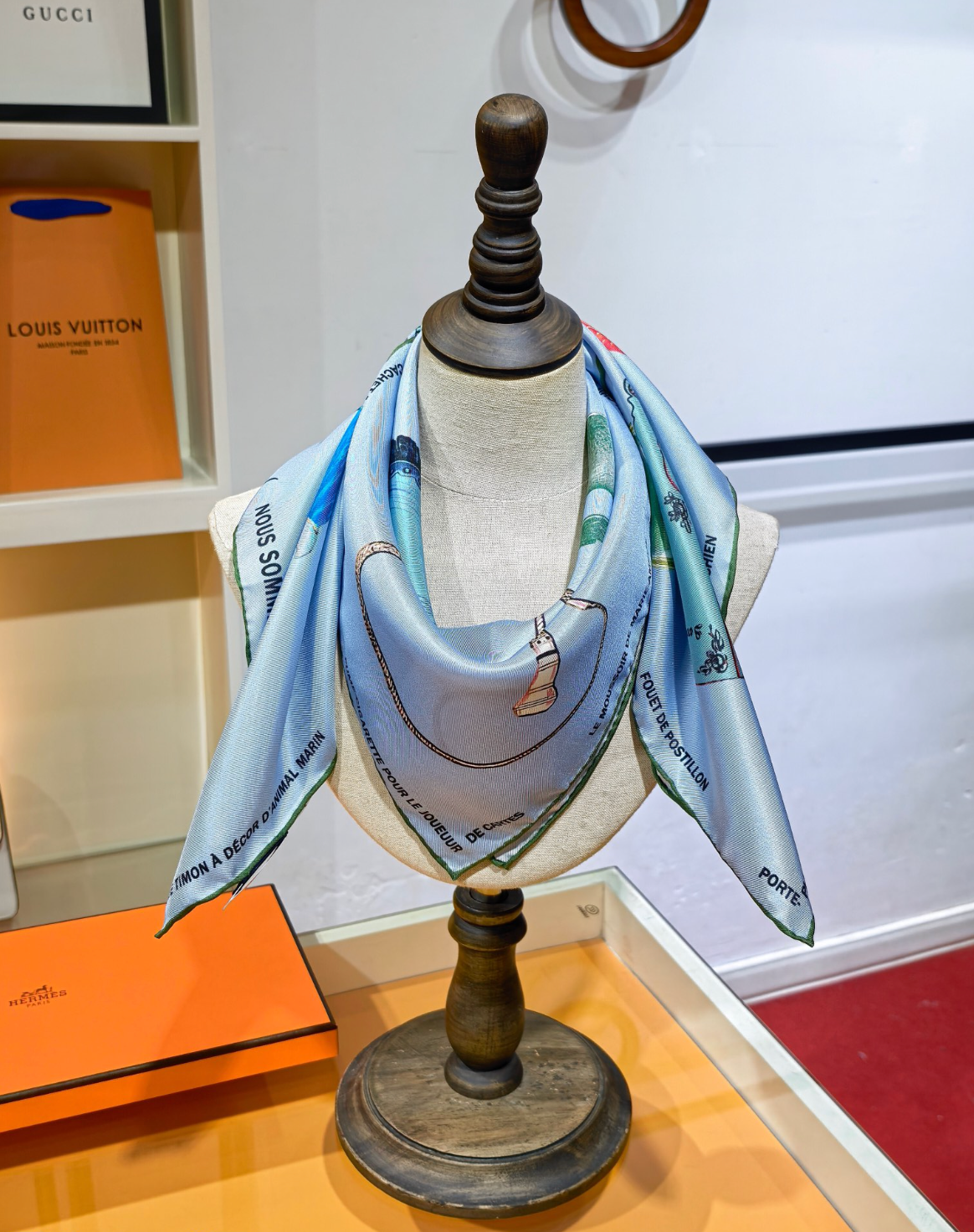 Nous Sommes inséparables" Silk Scarf 90