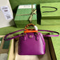 Diana Leather Bamboo Handle Bag