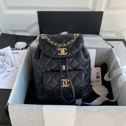 Quilted Leather Backpack