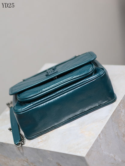 Niki Medium Patent Leather Shoulder Bag