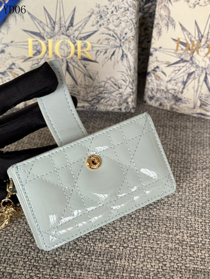 Quilted Leather Compact Wallet