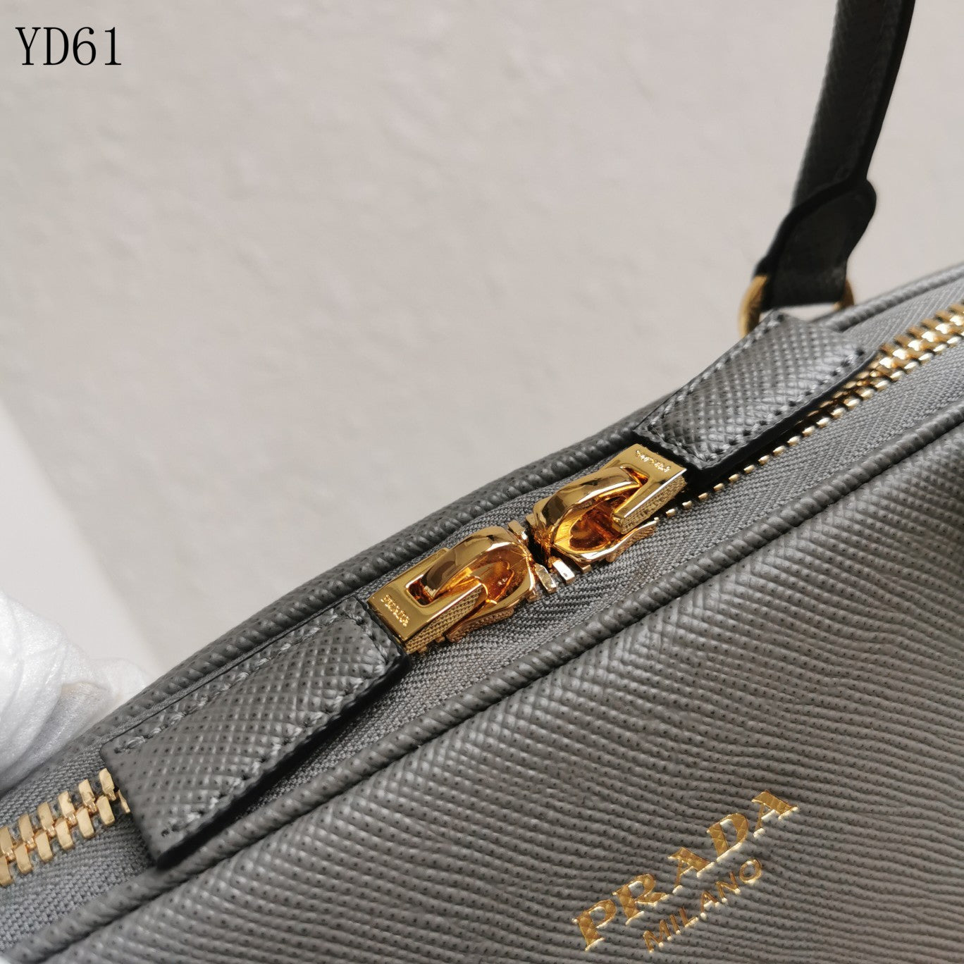 Saffiano Leather Top Handle Bag