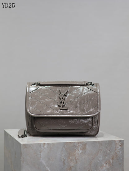 Niki Medium Patent Leather Shoulder Bag