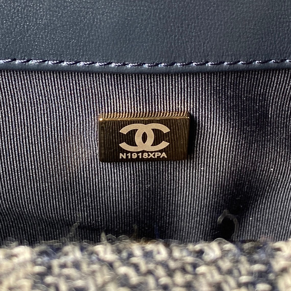 Tweed Flap Shoulder Bag