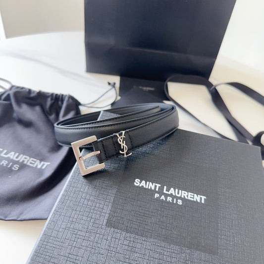 Logo Leather Waist Belt