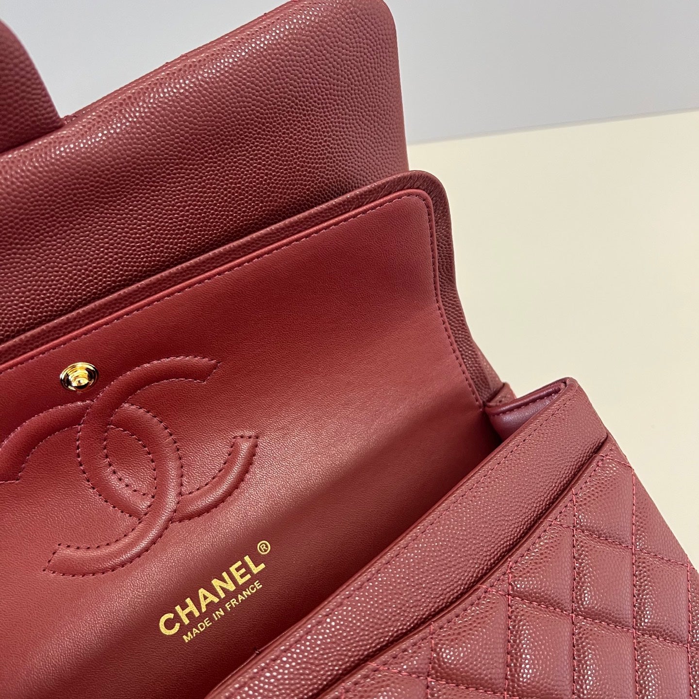 2.55 Medium Caviar Leather Flap Bag