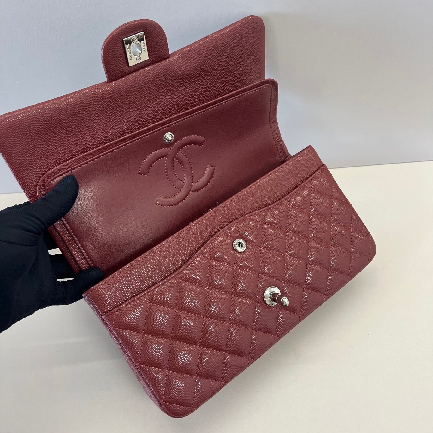 2.55 Medium Caviar Leather Flap Bag