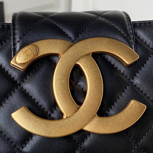 Mini Quilted Lambskin Shoulder Bag